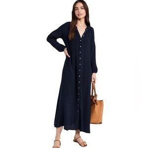 XiRENA Gauzy Andrea Midi Black Dress